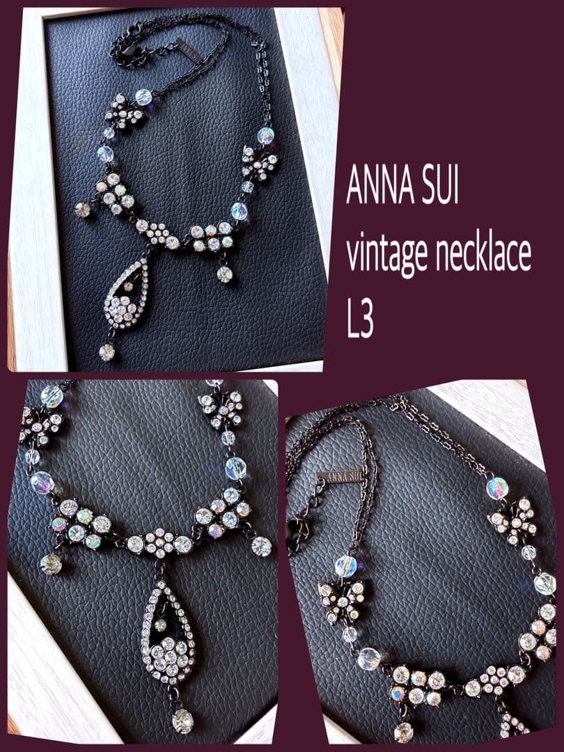 ANNA SUI バタフライ ヴィンテージネックレス 未使用品L3