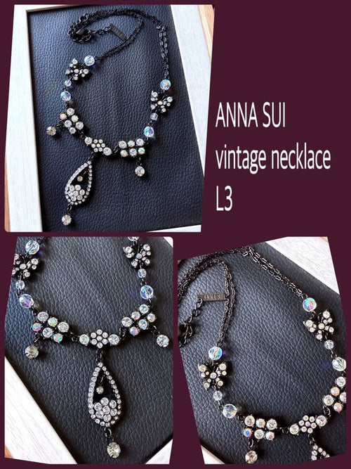 ANNA SUI バタフライ ヴィンテージネックレス 未使用品L3