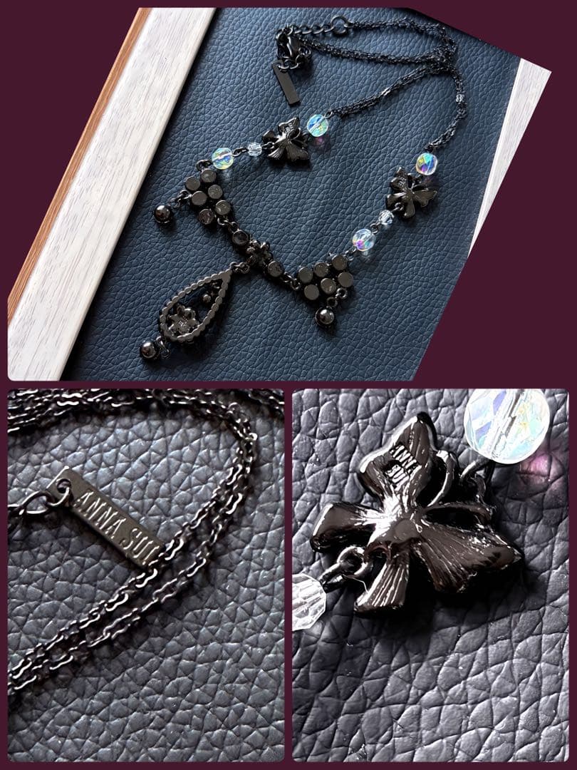 ANNA SUI バタフライ ヴィンテージネックレス 未使用品L3