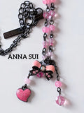 ANNA SUI アナスイ リボン ハート ネックレスL10