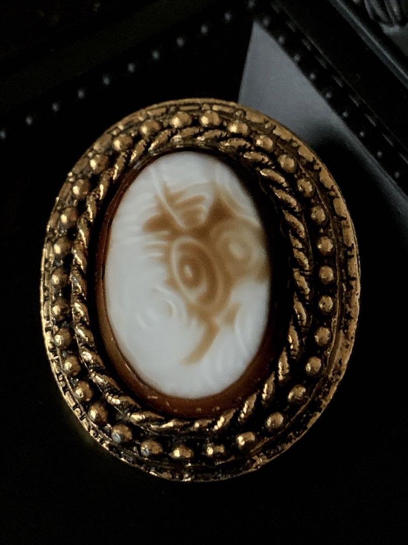 1950年代 イギリス製 天然石 ヴィンテージ スカーフクリップ 4212