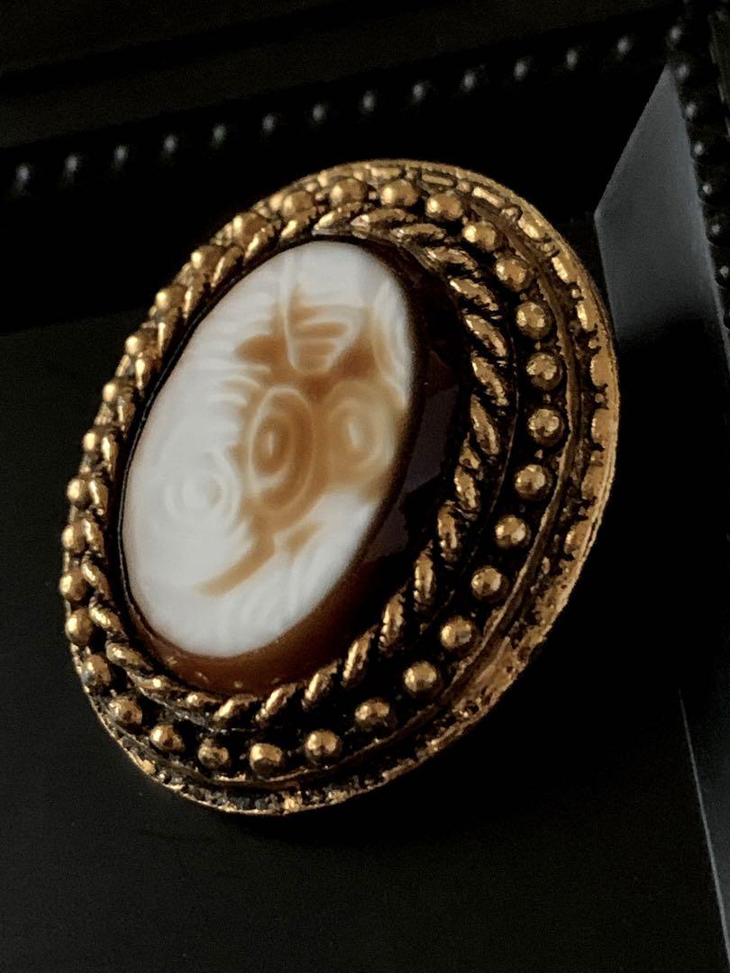 1950年代 イギリス製 天然石 ヴィンテージ スカーフクリップ 4212