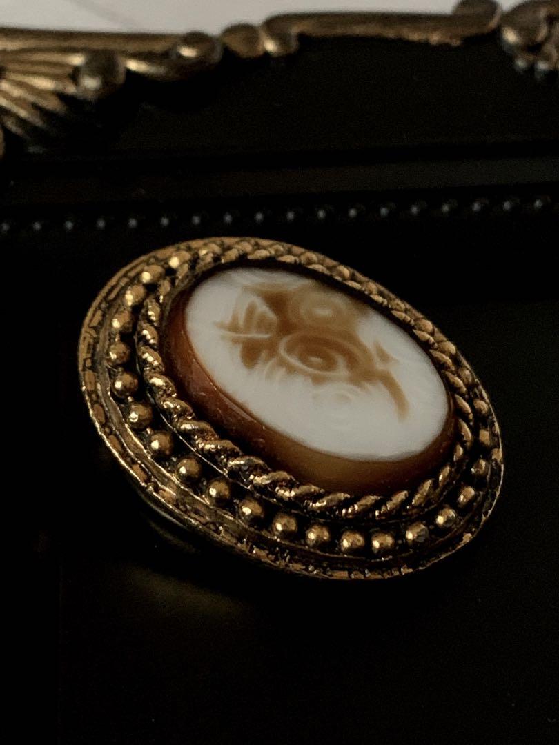 1950年代 イギリス製 天然石 ヴィンテージ スカーフクリップ 4212