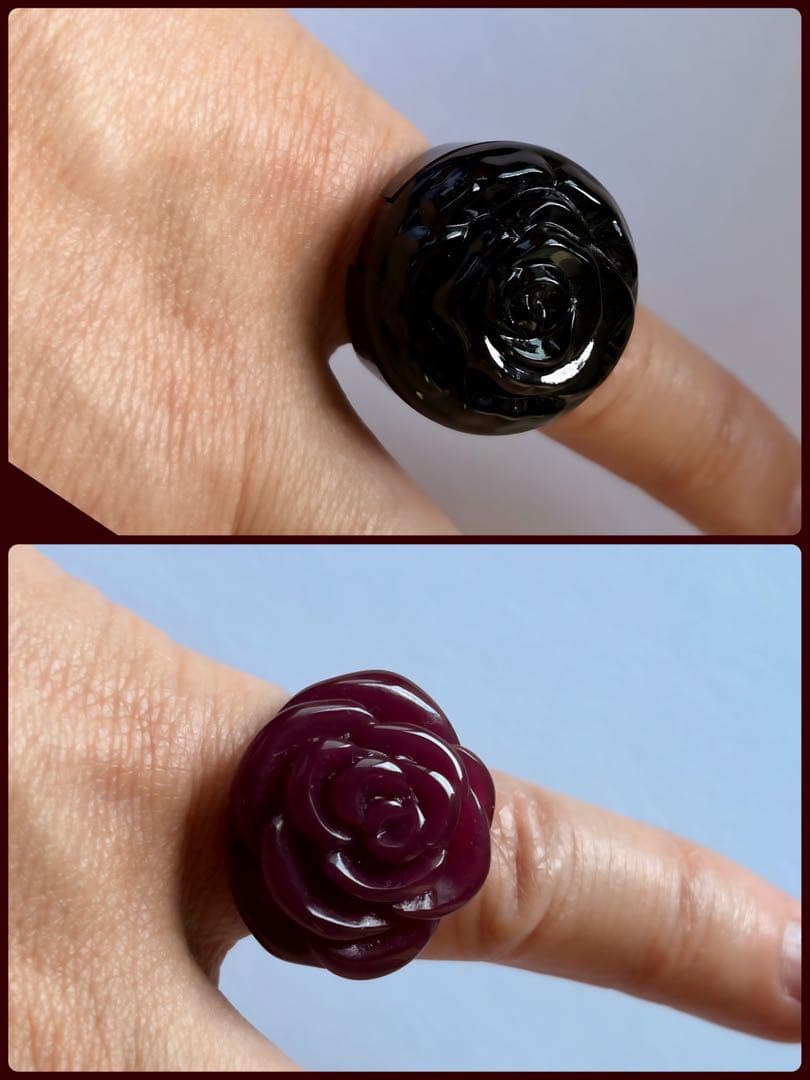 ANNA SUI ローズリング 2個セットF80
