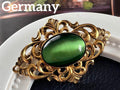 Germany アートガラス ヴィンテージ ブローチ9925