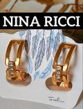 NINA RICCI ジオメトリック　ヴィンテージイヤリングF186