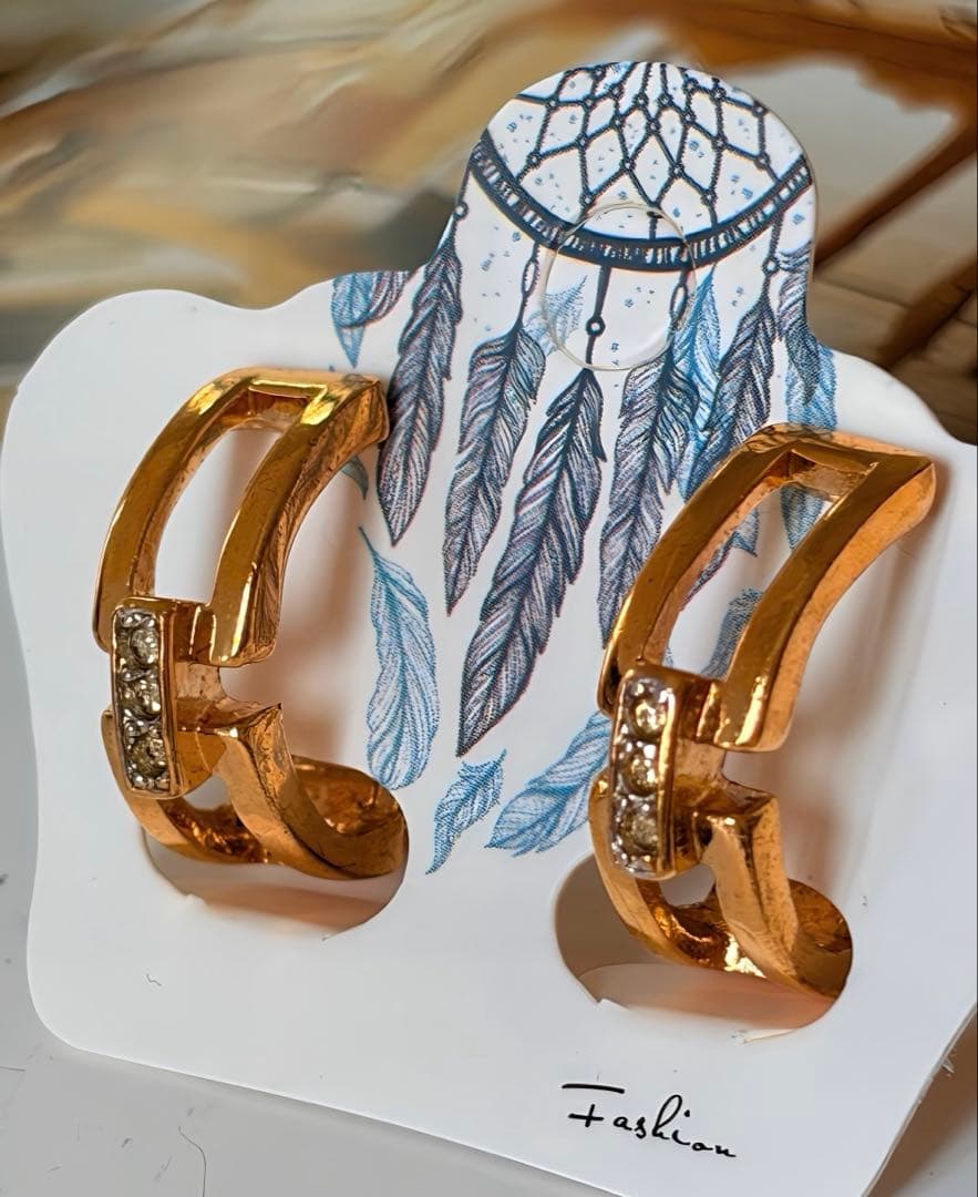 NINA RICCI ジオメトリック　ヴィンテージイヤリングF186