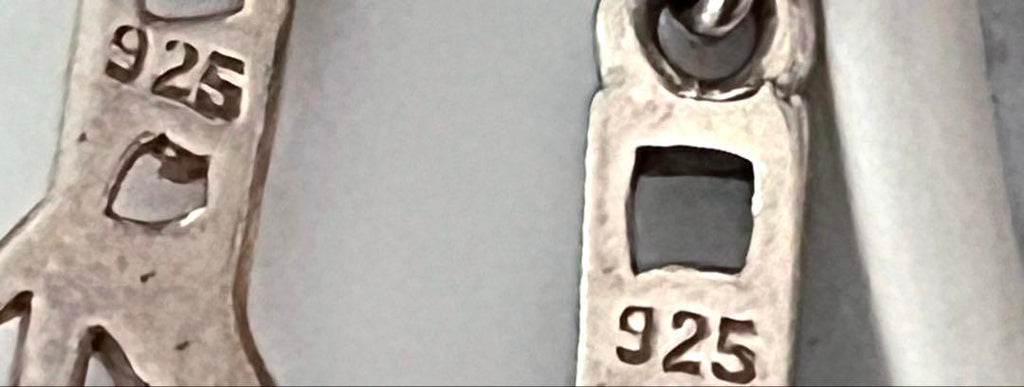 イギリス925刻印ヴィンテージ ピアスA83