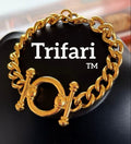 Trifari ホースビット風マンテルモチーフヴィンテージブレスレットF150