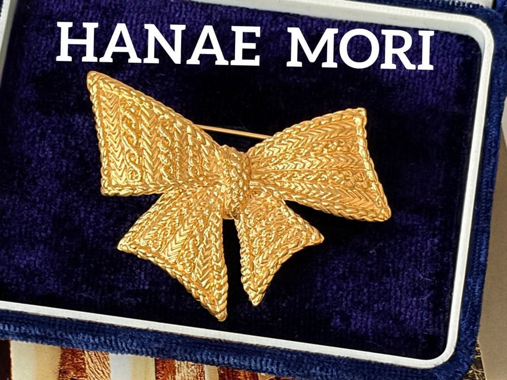 HANAE MORI リボンヴィンテージブローチH25