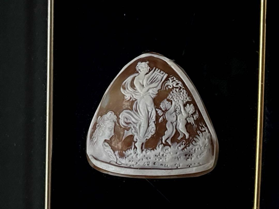 Giuseppe Liverino作 カメオ額装1962年製 A42