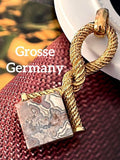 超希少！Grosse Germany 天然石ヴィンテージネックレストップ9523
