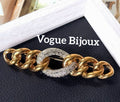 希少！Vogue Bijoux 大ぶり ヴィンテージブローチF194