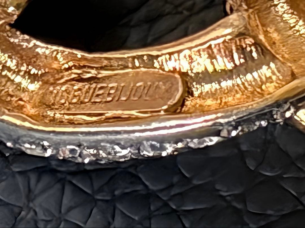 希少！Vogue Bijoux 大ぶり ヴィンテージブローチF194