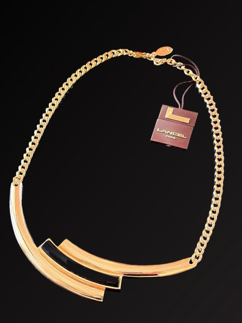 LANCEL 大ぶり ヴィンテージネックレスタグ付 デッドストックF132