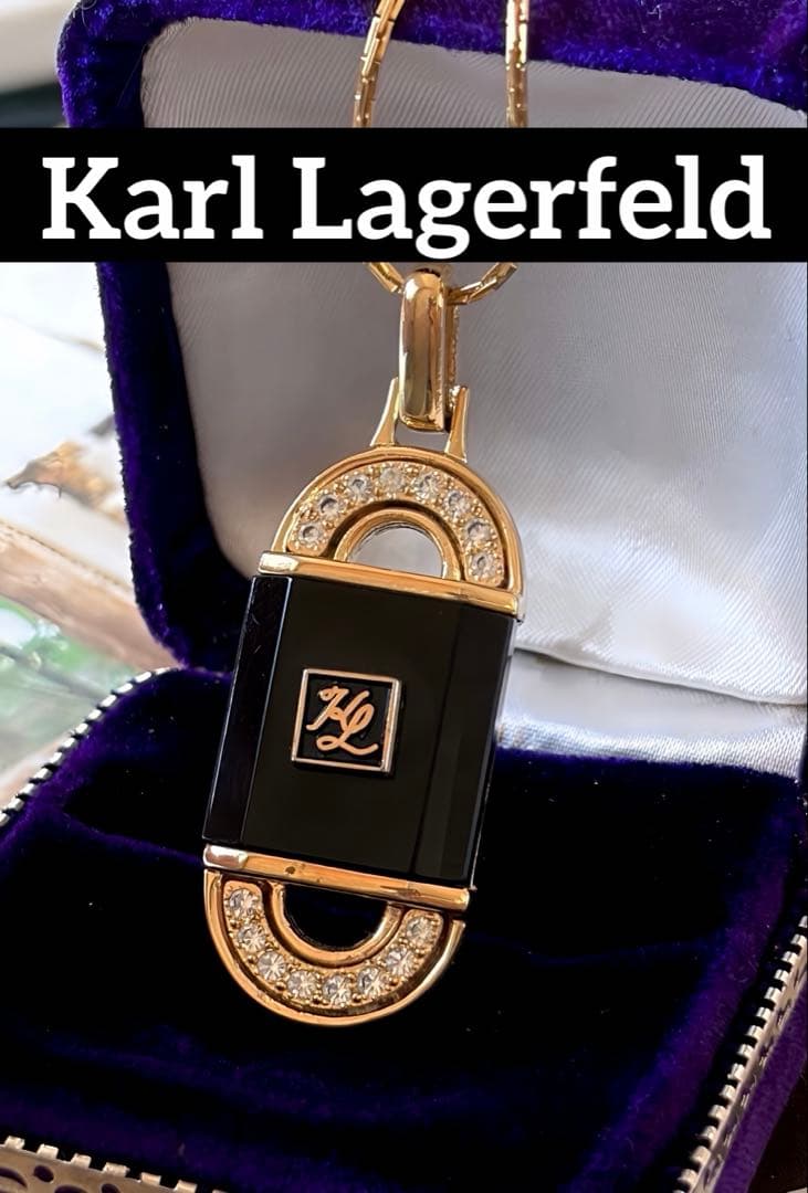 Karl Lagerfeld パドロックモチーフヴィンテージネックレス H78