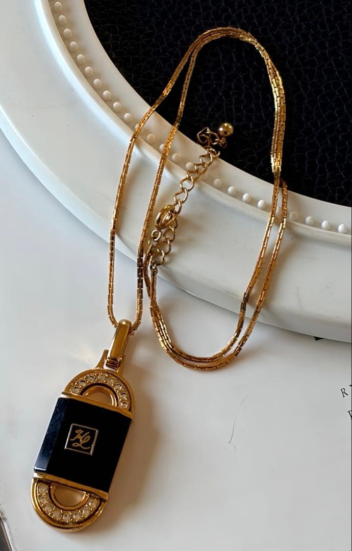 Karl Lagerfeld パドロックモチーフヴィンテージネックレス H78