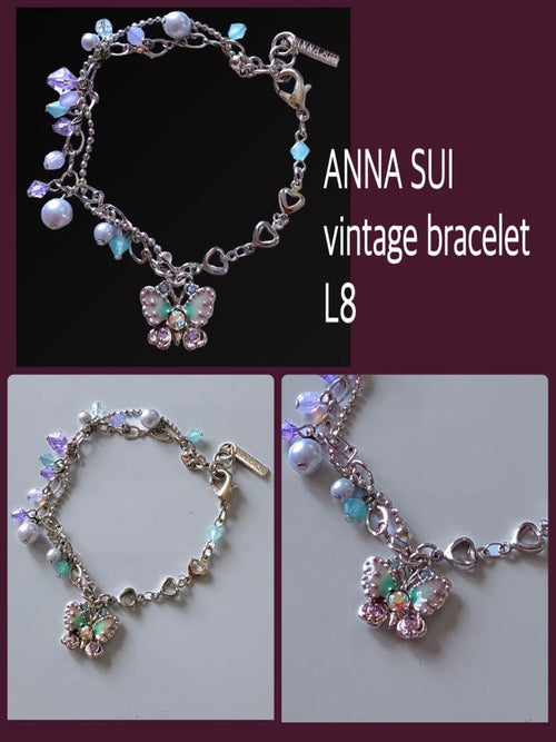 ANNA SUI アナスイ バタフライ ハート ブレスレット未使用品 L8