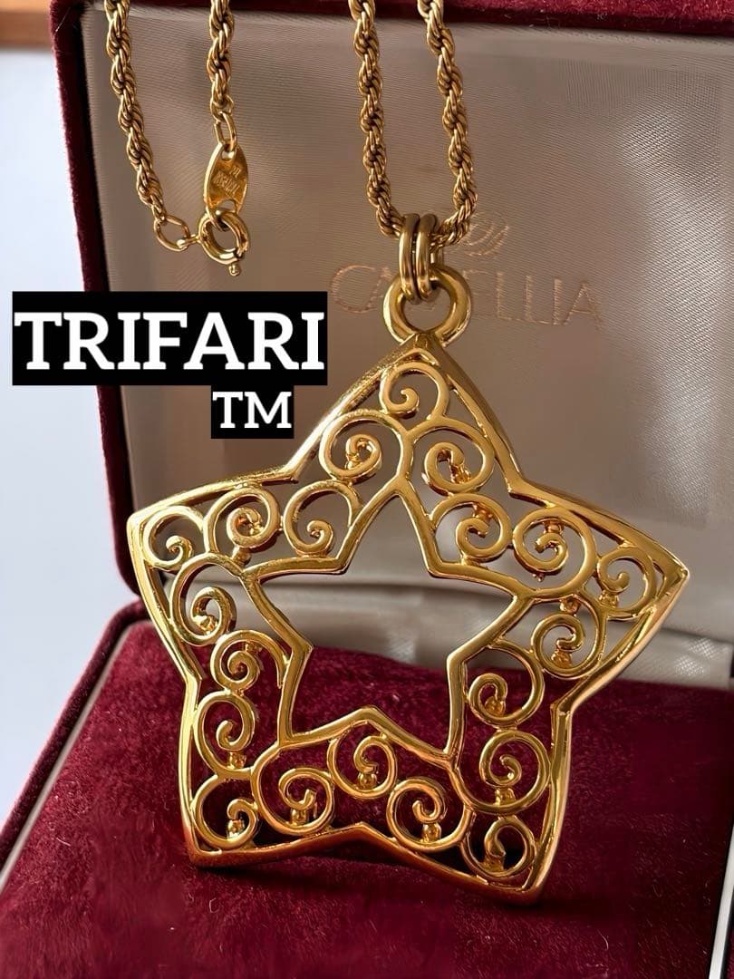 TRIFARI TM スター ペンダントヴィンテージネックレス L4