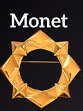 Monet ジオメトリックデザイン　ヴィンテージブローチF183