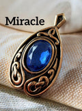 Miracle ガラス　ヴィンテージネックレストップF49