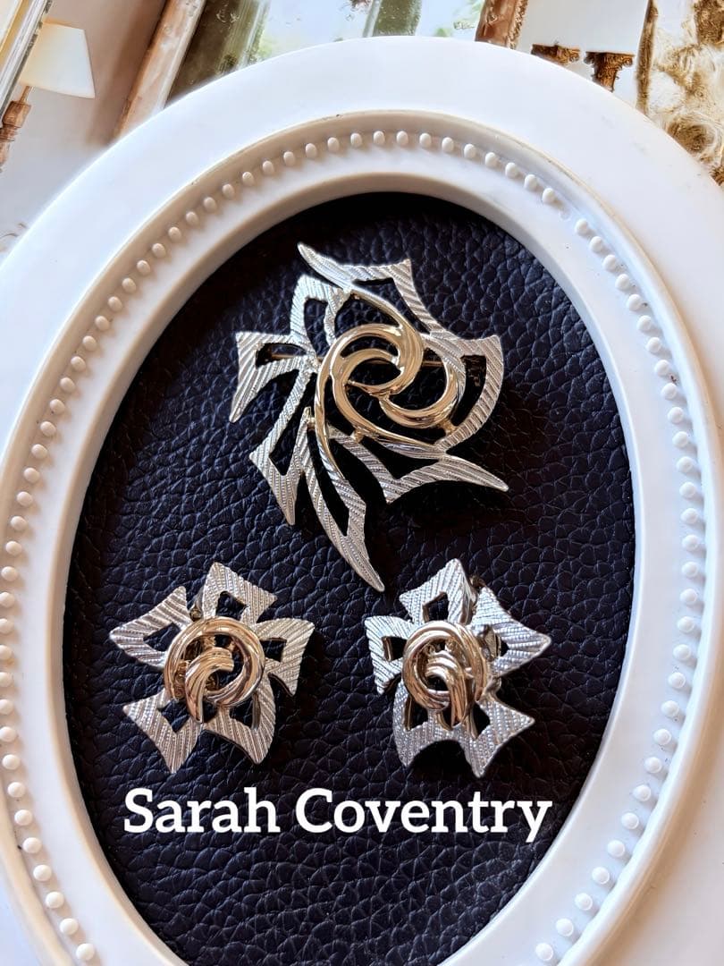 Sarah Coventry ブローチ＆イヤリングセットF25