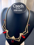 Czech製タグ付 定価36800 ヴィンテージ ネックレス9670