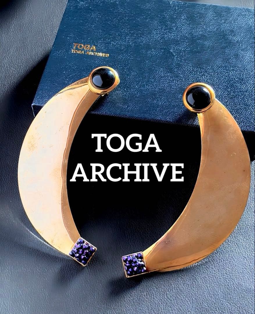 特大 TOGA ARCHIVESヴィンテージイヤリング箱付きB304