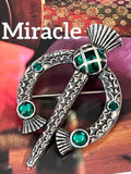 Miracle 大ぶり ヴィンテージ ブローチB57