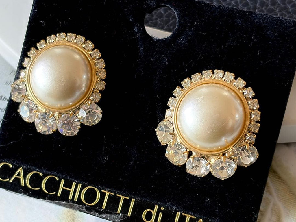 CACCHIOTTI di ITALIAヴィンテージピアス未使用品H80
