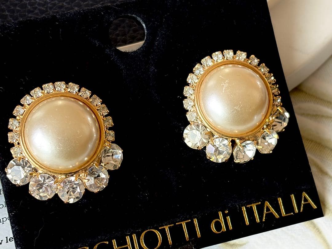 CACCHIOTTI di ITALIAヴィンテージピアス未使用品H80