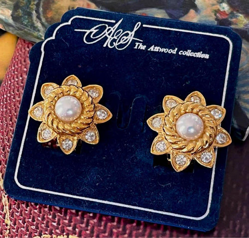 A&S Attwood ＆Sawyerヴィンテージ イヤリング未使用品9595