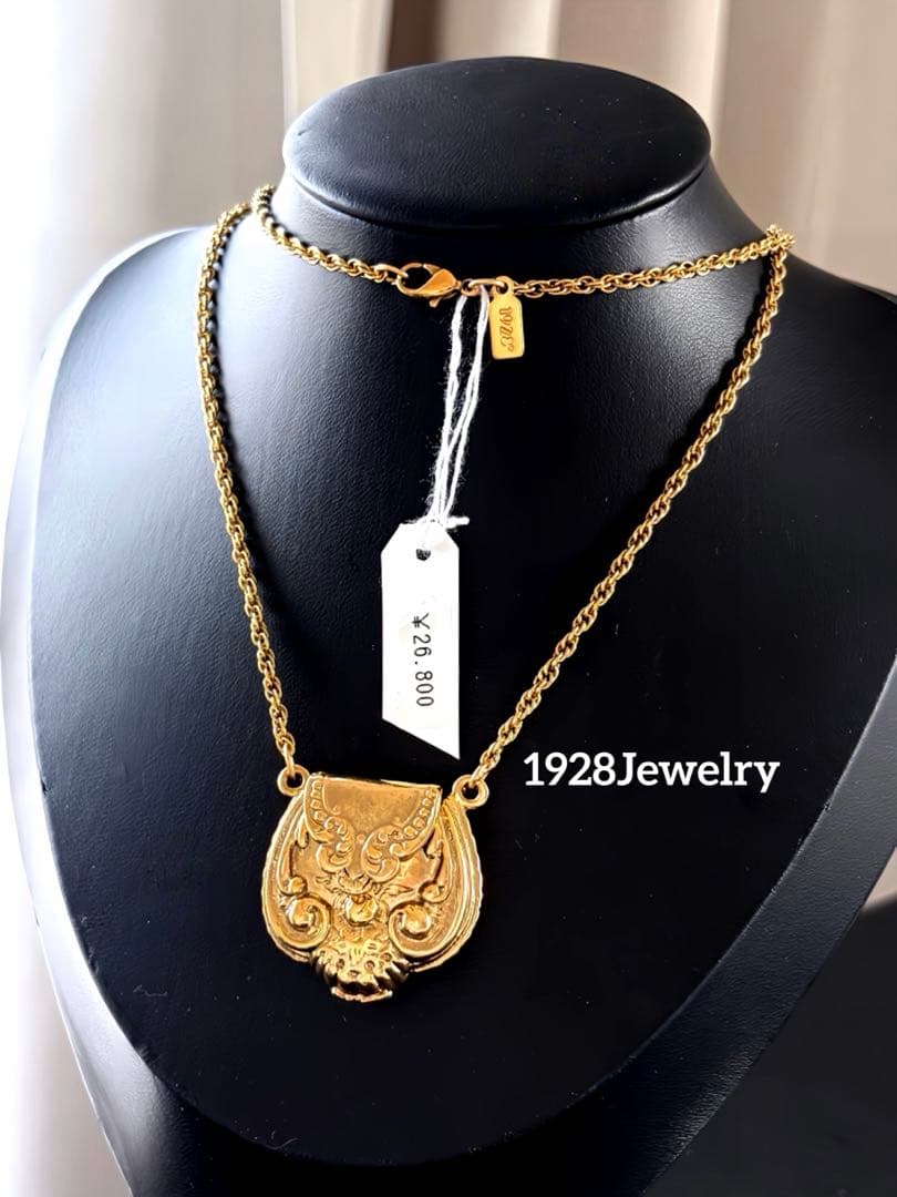 1928 Jewelry バッグモチーフヴィンテージネックレス ダグ付R21