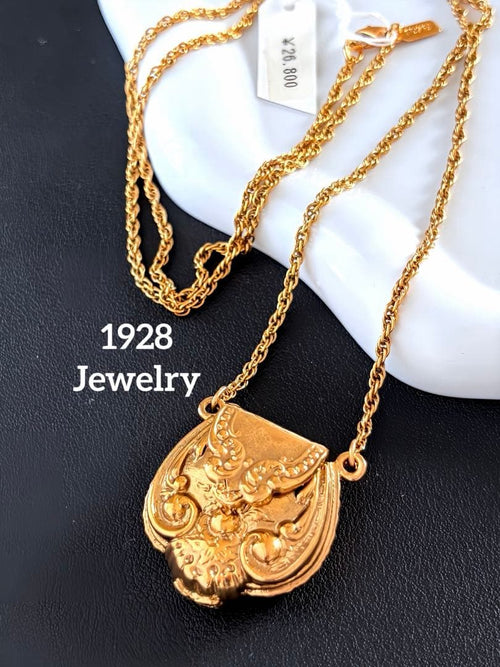 1928 Jewelry バッグモチーフヴィンテージネックレス ダグ付R21