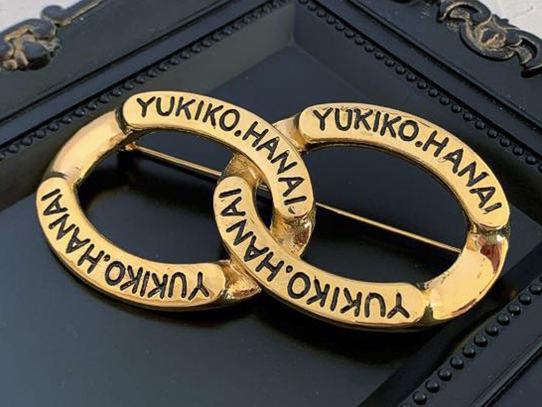 特大 YUKIKO.HANAI ヴィンテージ ブローチ 4528