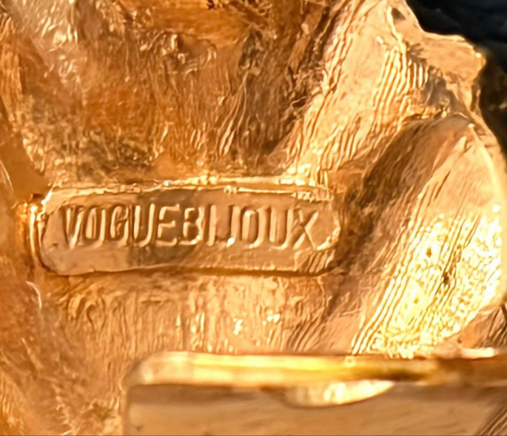 希少！Vogue Bijouxヴィンテージイヤリングタグ付デッドストックH29