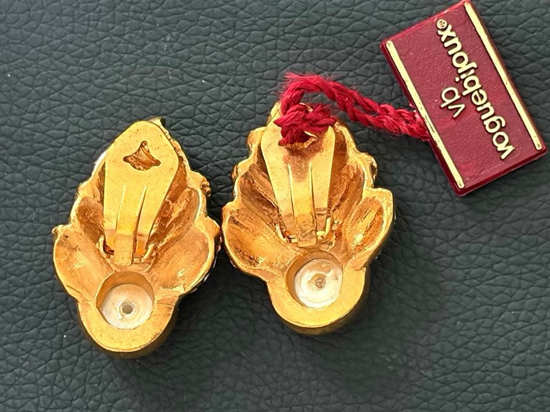 希少！Vogue Bijouxヴィンテージイヤリングタグ付デッドストックH29