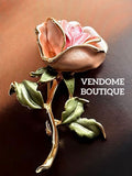 VENDOME BOUTIQUE フラワーモチーフヴィンテージブローチF28