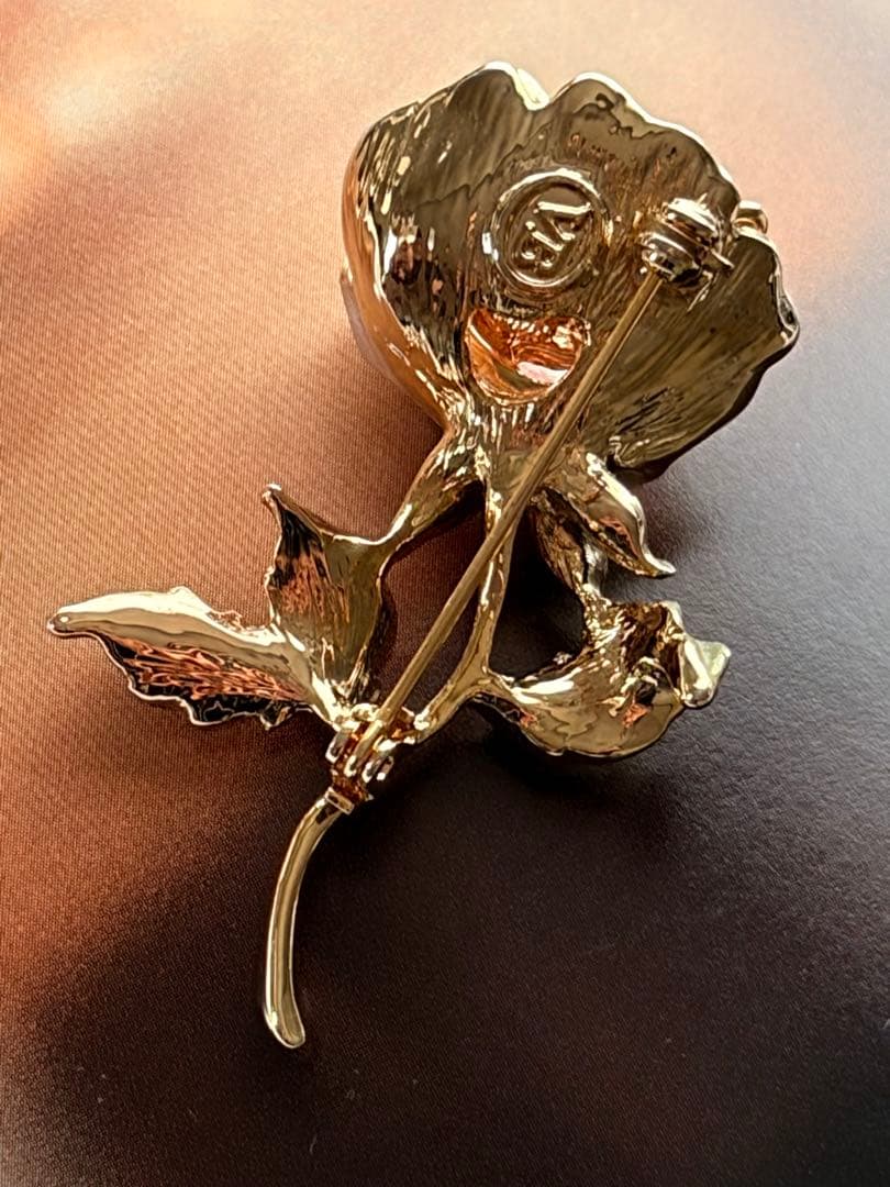 VENDOME BOUTIQUE フラワーモチーフヴィンテージブローチF28