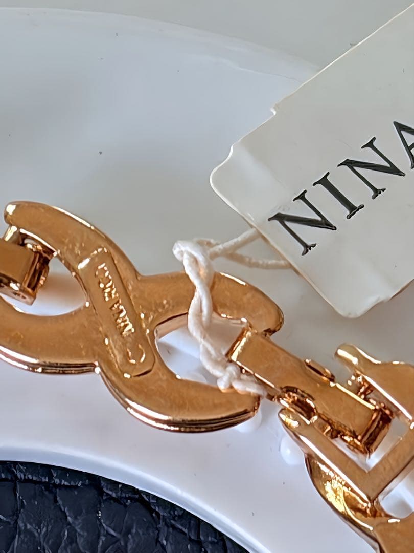 超希少NINA RICCIルチル系アートガラスタグ付ヴィンテージネックレスH38