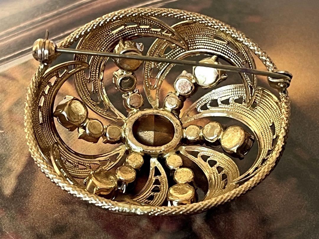 イギリス製 大ぶり ヴィンテージ ブローチ7387