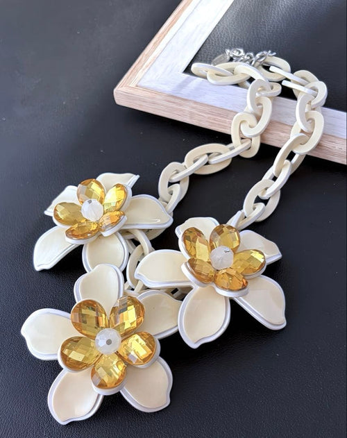 ABISTE 大ぶり ヴィンテージネックレス