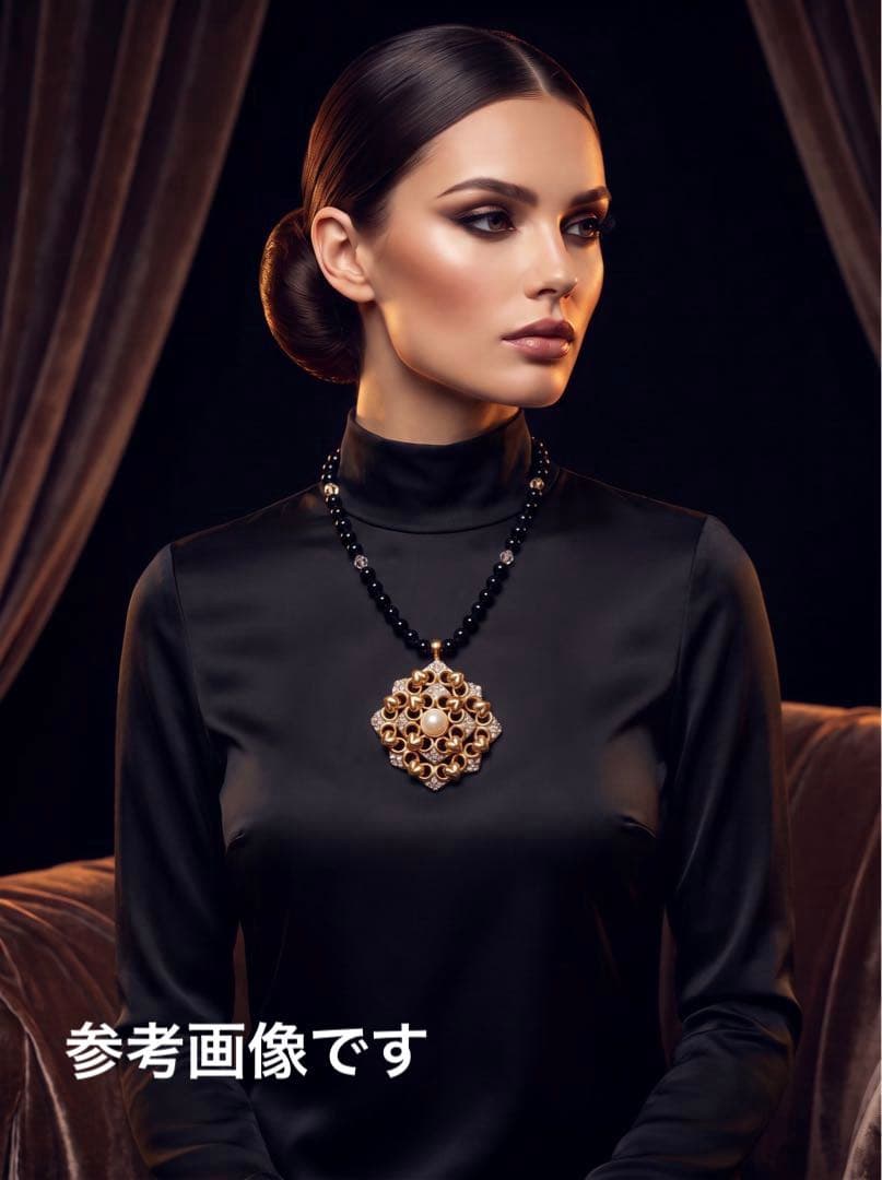 NINARICCI 大ぶりバロックリバイバルヴィンテージネックレスタグ付R131