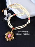 1928 Jewelry ルネサンス・リバイバルヴィンテージネックレスタグ付R3