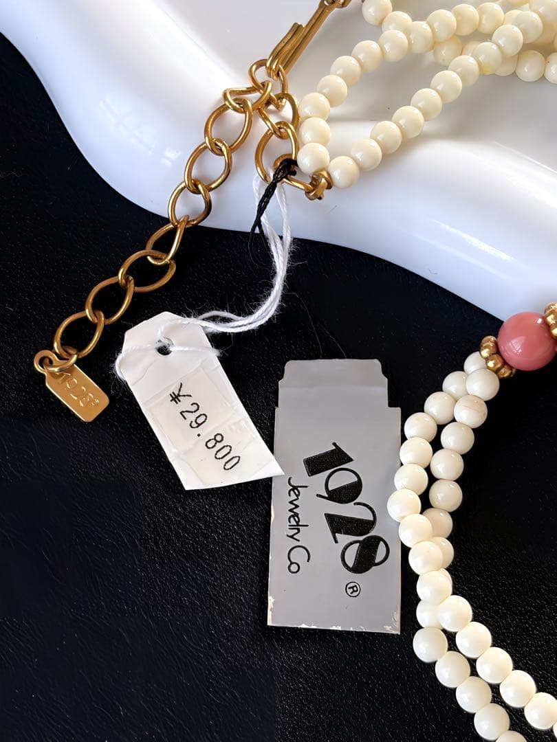 1928 Jewelry ルネサンス・リバイバルヴィンテージネックレスタグ付R3