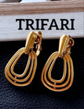 TRIFARI トリファリ ゴールドカラー イヤリング ヴィンテージF112