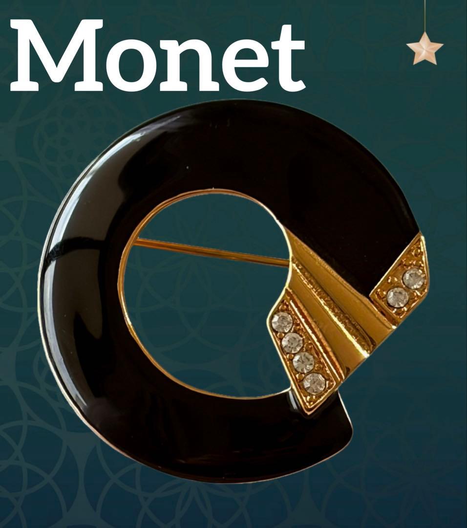 Monet エナメル ヴィンテージブローチB310
