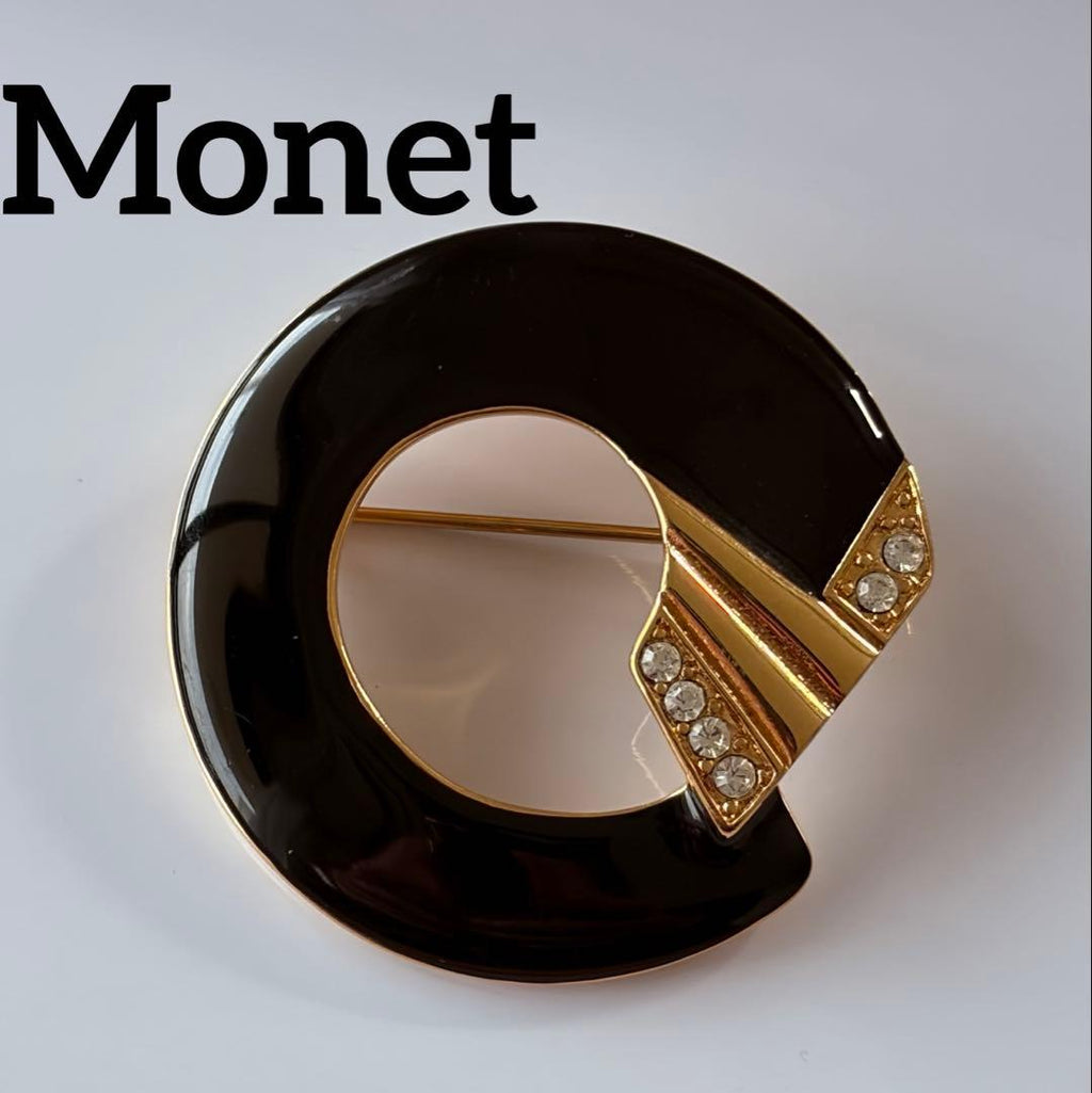 Monet エナメル ヴィンテージブローチB310