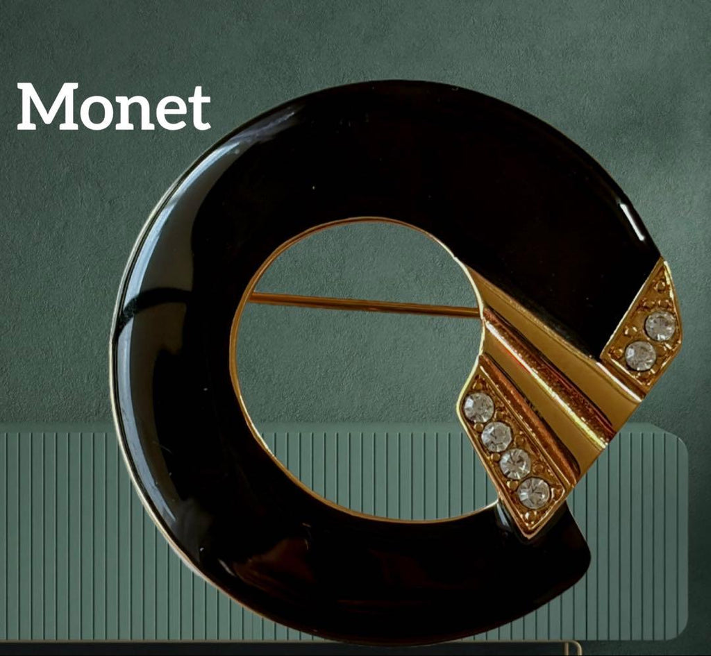 Monet エナメル ヴィンテージブローチB310